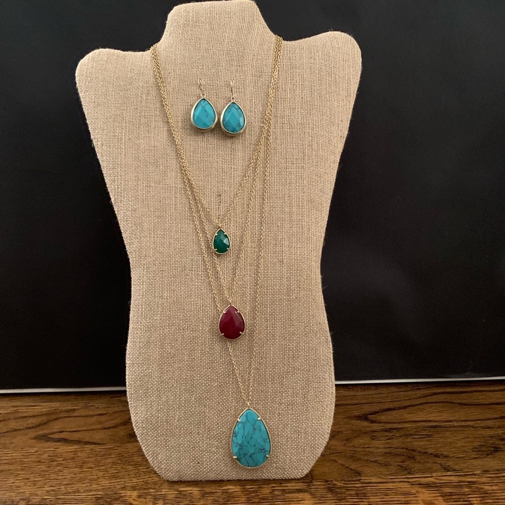 Chloe + Isabel Minaret Convertible Necklace Earring Set